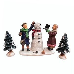 Lemax‎ Our Snowman Kids 1999 #9815365 Retired Figurines Christmas Village